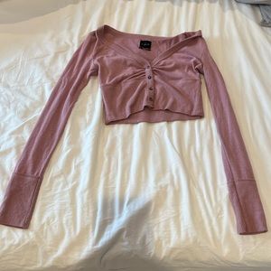 Urban Outfitters cropped pink sweater size S